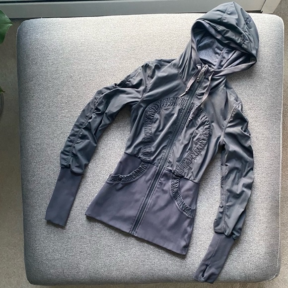 lululemon athletica Gray Hooded Jacket - Picture 1 of 6